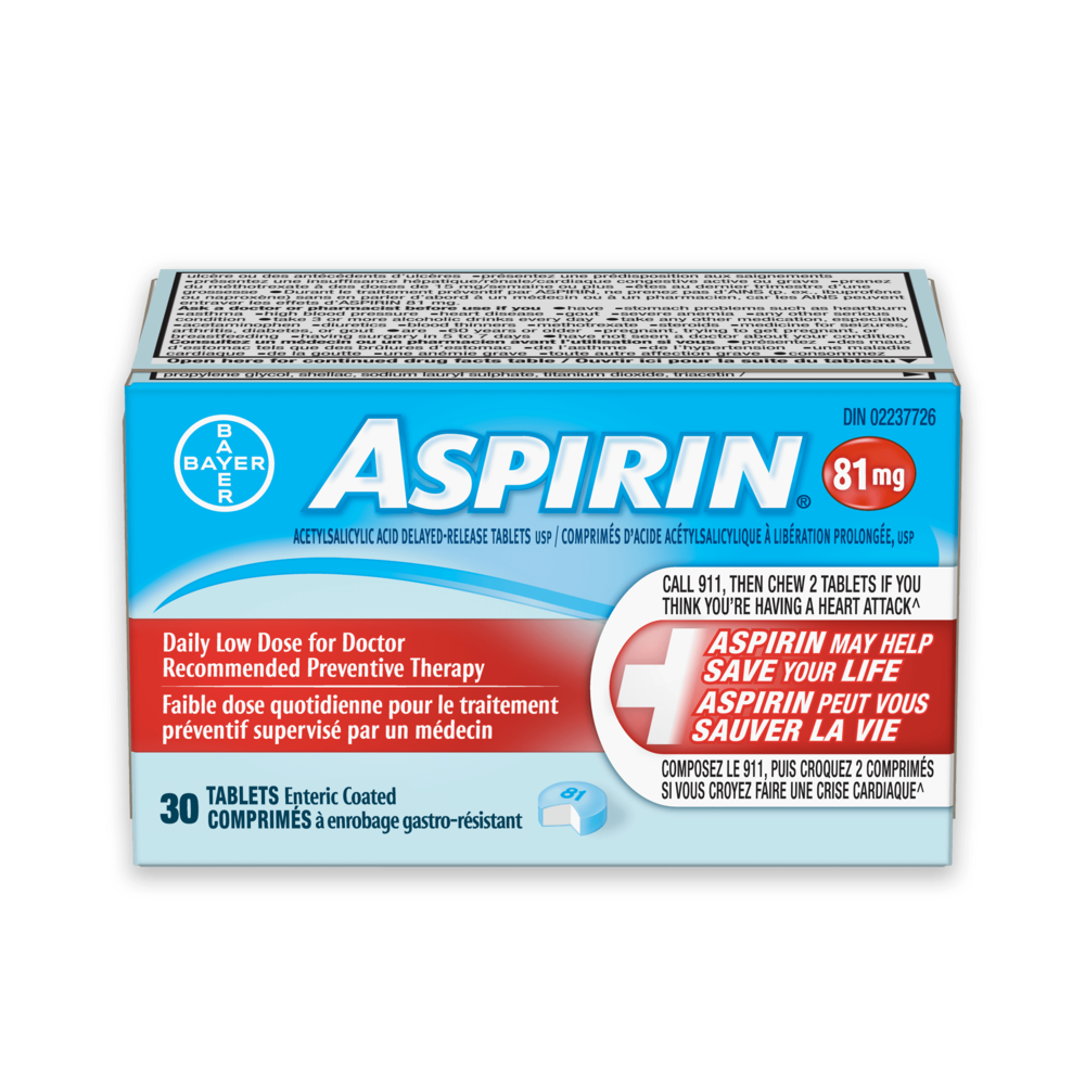 ASPIRIN® 81mg QUICK CHEWS® ASPIRIN® Canada